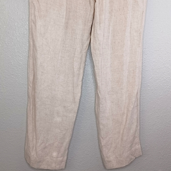 Chico's Wide Leg Lagenlook Coastal Grandma Linen Blend Ankle Pull On Pants - Picture 5 of 9